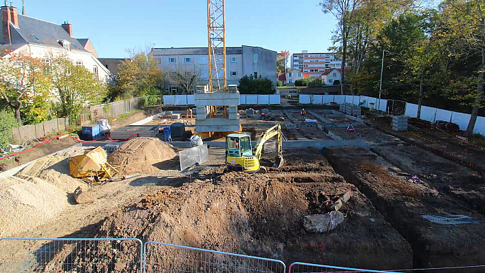 Les Amis de Pierre - Timelapse suivi de chantier à Orléans dans le Loiret